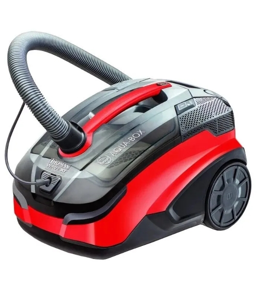 Пылесос моющий Thomas WAVE XT AQUA-BOX красный/черный, 320/1600 Вт, уборка влажная/сухая, пылесборник аквафильтр 2.6 л