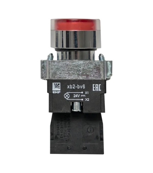 Кнопка BA42 с подсветкой 24В красн. NC PROxima EKF xb2-bw42-24