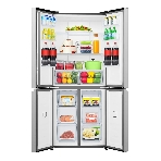 Холодильник Gorenje NRM819E61X серый трехкамерный 311/149л морозилка сбоку, No Frost, Side by Side, фото4