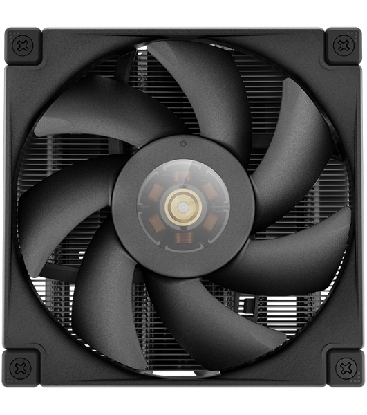 Кулер для процессора DEEPCOOL AN400 черный, 92 мм, алюминий/медь, 2950 об/мин, 23.2 дБ, 4 pin, 150 Вт, 52.5 мм