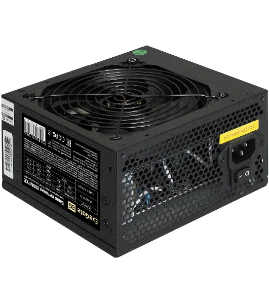 Блок питания 800W ExeGate 800NPXE (ATX, PPFC, SC, 12cm fan, 24pin, (4+4)pin, 2xPCI-E, 5xSATA, 3xIDE, черный, кабель 220V 1,8м с защитой от выдергивания)