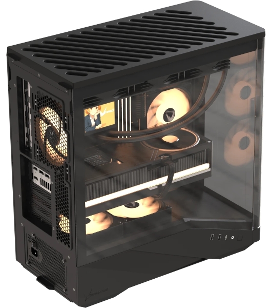 Компьютерный корпус Formula V Line Crystal U9 PA Black, ATX, TYPE-C*1, USB3.0*2, Curved Glass, SIDE 3x PERFORMANCE ARGB, REAR 1x PERFORMANCE ARGB