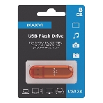 Флешка USB Maxvi P1 orange (FD8GBUSB20C10P1), 8GB, USB 2.0, R/W 15/5, оранжевый, фото3