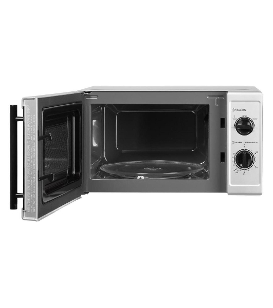 Микроволновая печь HOME HMM207FS серебристый/черный, 20 л, 700 Вт, переключатели - поворотный механизм