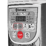 Мультиварка Sakura SA-7753W 5 л, 800 Вт, функция 'Мультиповар', 10 автоматических и 27 программ ручной настройки, фото6