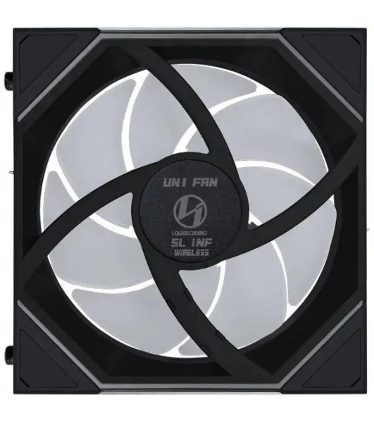 Вентилятор для корпуса Lian-Li Uni Fan SL-INF Wireless 120 Reverse ARGB 120х122.1x28 черный 4-pin 32.2дБ (G99.12RSLIN1W1B.R0) Ret