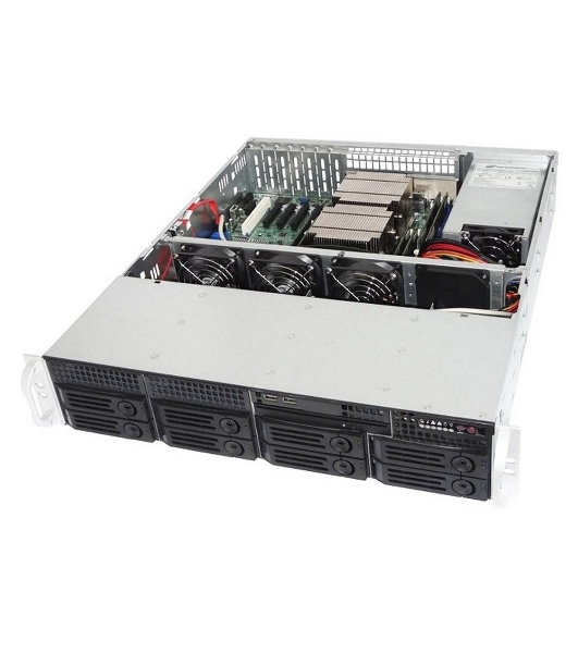 Корпус Ablecom CS-R25-37P, 2U, чёрный, 3 x 80 мм