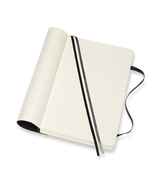 Блокнот Moleskine CLASSIC SOFT EXPENDED QP616EXP Large 130х210 мм, 400 страниц, линейка, мягкая обложка, черный