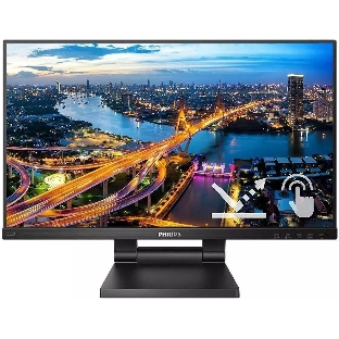 Монитор 21,5' Philips 222B1TC IPS 1920x1080, 75 Гц, 4 мс, 16:9, 250 кд/м2, 1xHDMI, 1хDP, 1xVGA, черный, сенсорный