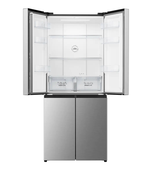 Холодильник Gorenje NRM819E61X серый трехкамерный 311/149л морозилка сбоку, No Frost, Side by Side
