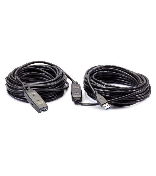 Кабель-адаптер USB3.0-repeater, удлинительный активный Am-->Af 15м QUST/qust