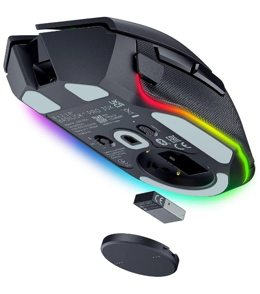 Мышь беспроводная/проводная Razer Basilisk V3 Pro 35K черный, 35000 dpi, радиоканал, Bluetooth, USB, кнопки - 11