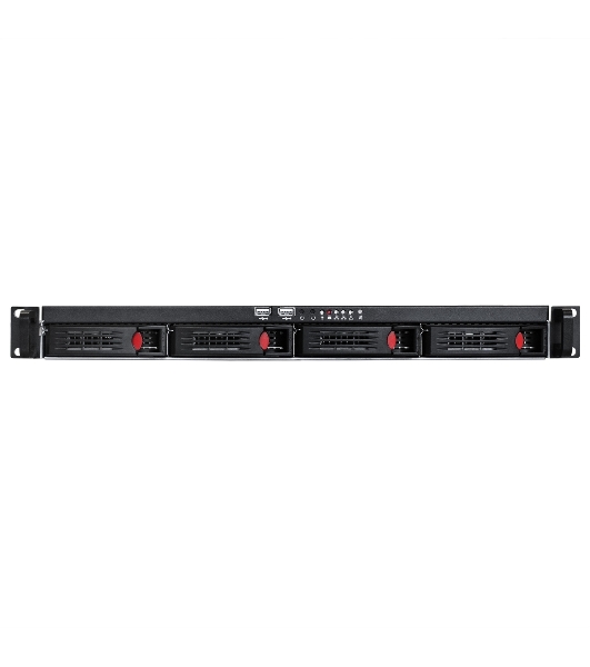 Серверный корпус ExeGate Pro 1U660-HS04 (RM 19', высота 1U, глубина 660, БП 250ADS, 4xHotSwap, USB)