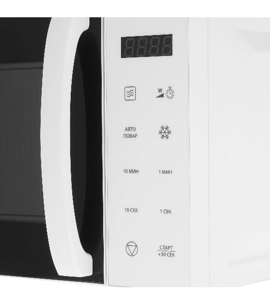 Микроволновая печь Hyundai HYM-D3029 белый, 20 л, 700 Вт, переключатели — мембранные кнопки