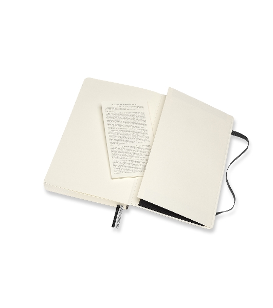 Блокнот Moleskine CLASSIC SOFT EXPENDED QP616EXP Large 130х210 мм, 400 страниц, линейка, мягкая обложка, черный