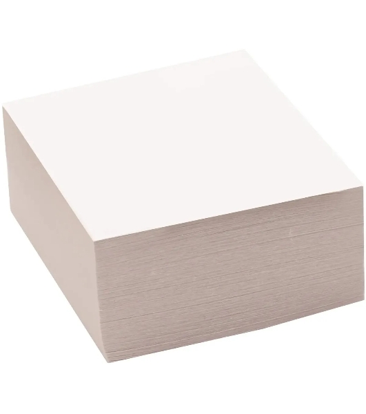 Блок для записей бумажный Silwerhof ECO Эконом 80x80x40 мм, 60 г/м2, белый