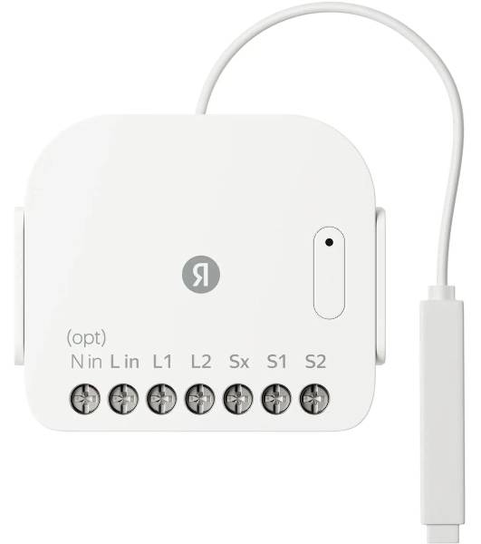 Умное реле Yandex YNDX-00538 2канал. белый