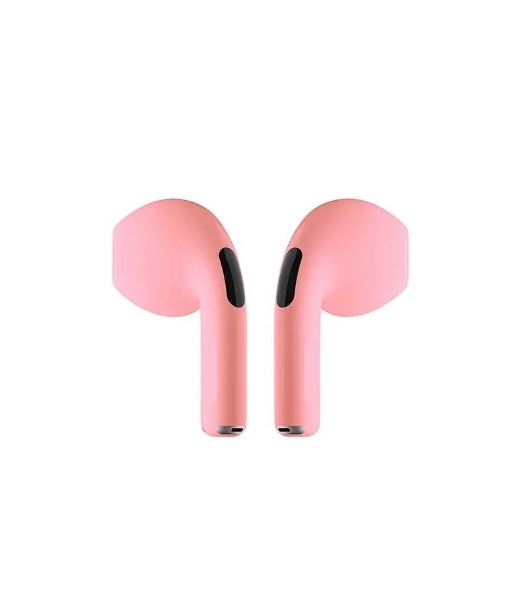 Наушники TWS ViBE BT 0100 'Teddy' розовый, вкладыши, Bluetooth, сенсорное управление, до 4 ч