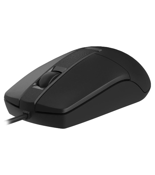 Мышь проводная A4Tech OP-330 черный, 1200 dpi, USB, кнопки - 3