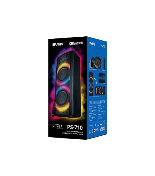 Портативная акустика SVEN АС PS-710 черный 100 Вт Bluetooth