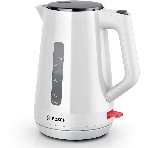 Электрочайник Bosch TWK1M121 белый, 1.7 л, 2400 Вт, скрытый нагревательный элемент, фото 1