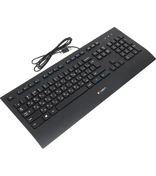 Клавиатура проводная Logitech Keyboard K280E (920-005215) USB черный