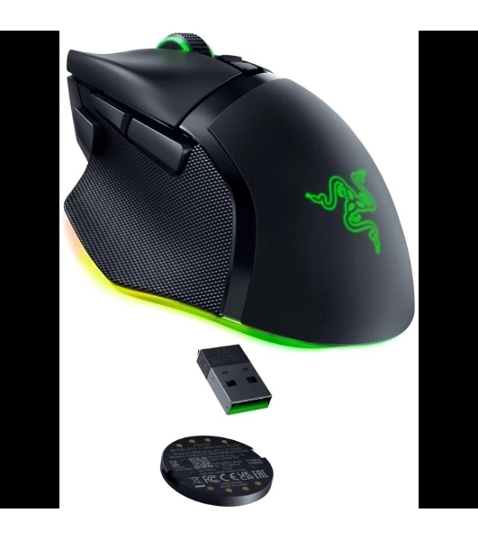Мышь беспроводная/проводная Razer Basilisk V3 Pro 35K черный, 35000 dpi, радиоканал, Bluetooth, USB, кнопки - 11