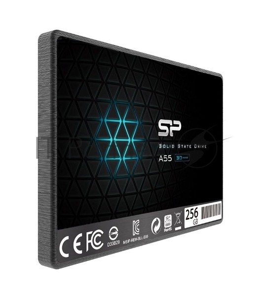 Накопитель SSD Silicon Power Ace A55, 256Gb, SATA III, 2.5', R/W 550/450