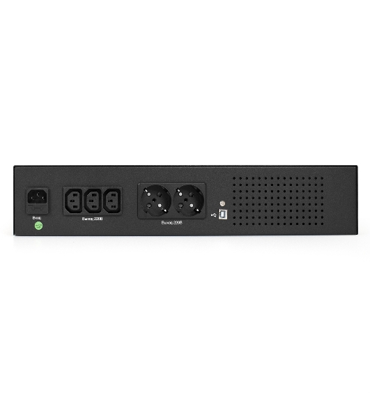 Источник бесперебойного питания ExeGate ServerRM UNL-800.LCD.AVR.2SH.3C13.USB.2U 800VA/480W, Color LCD, AVR, 2*Schuko+3*C13, USB, 2U, установка в стойку, черный