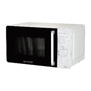 Микроволновая печь Willmark WMO-281XW белый, 20 л, 700 Вт, переключатели - поворотный механизм
