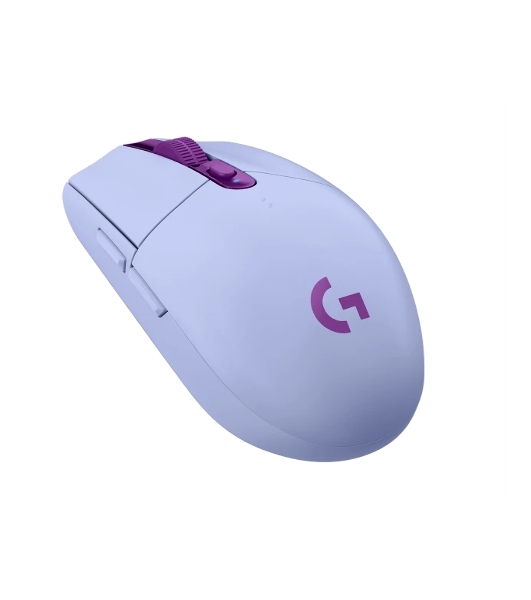 Мышь беспроводная Logitech G304 Lightspeed фиолетовый, 12000 dpi, радиоканал, USB, кнопки - 6