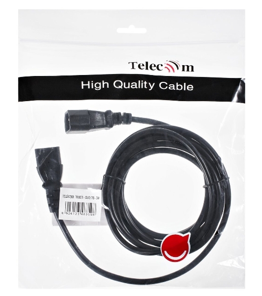 Кабель UPS to устройство 220V (IEC-320-C13/C14) 3м, 3G 0,75мм медь, Telecom