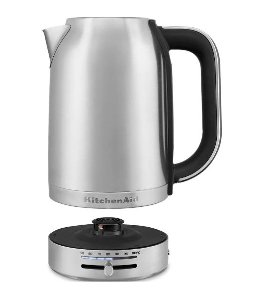 Чайник электрический KitchenAid 5KEK1701ESX стальной, 1.7 л, 2400 Вт