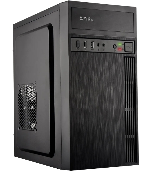 Компьютерный корпус KingPrice KPCC-MN210 черный без БП mATX 1x80мм 2x120мм 2xUSB 2.0 audio