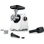 Мясорубка электрическая Bosch MFWS609W белый/черный, 2100 Вт, 3.5 кг/мин, реверс, насадки - 4, фото 1