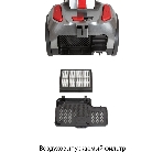 Пылесос SUPRA VCS-2525 серый/красный, 420/2450 Вт, уборка сухая, пылесборник контейнер 3.5 л, фото4