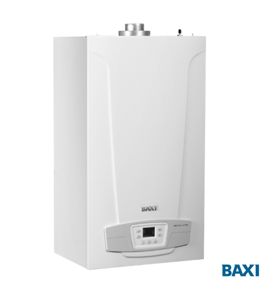 Котел газовый BAXI ECO LIFE 31F настен, 31 кВт, двухконтурный, с закрыт. кам. сгор.