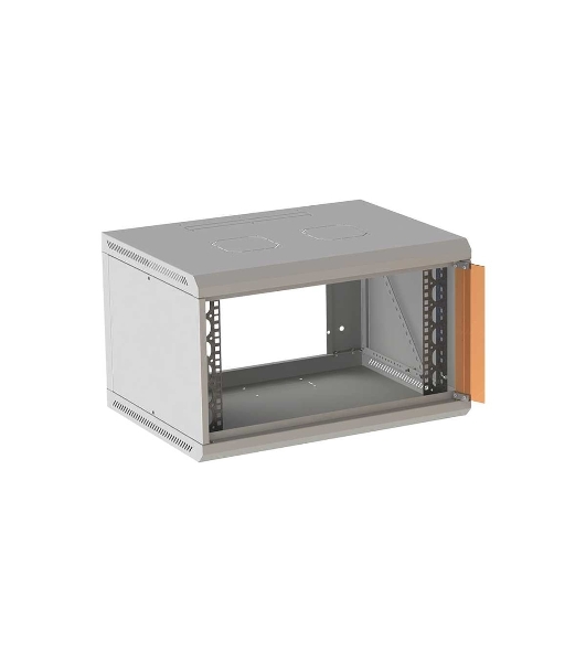 Шкаф коммутационный Suprlan (05-1063) настенный 6U 600x450 мм пер. дв. стекл направл. под закл. гайки 70 кг RAL 7035 385 мм 15.7 кг 360 мм