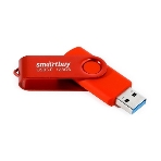 Флешка USB SmartBuy Twist Red (SB128Gb3TWR), 128Gb, USB 3.0, R/W 90/40, красный, фото3