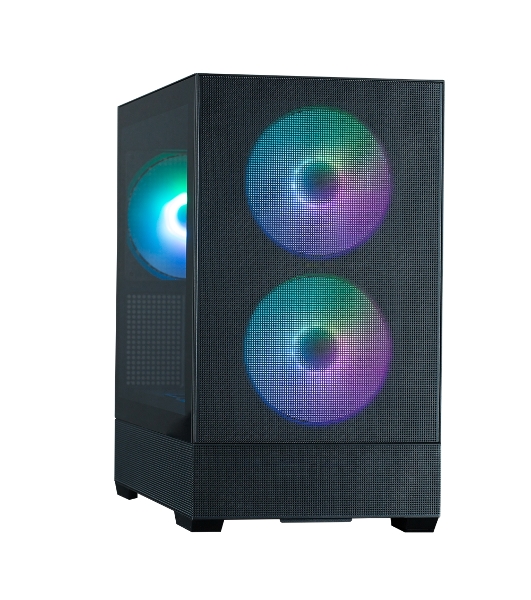 Компьютерный корпус ZALMAN P30 AIR, MATX, BLACK, WINDOW, 2xCombo (3.5'' or 2.5''), 3x2.5', 1xUSB TYPE-C, 1xUSB3.0, FRONT 2x140мм ARGb, REAR 1x140мм ARGb