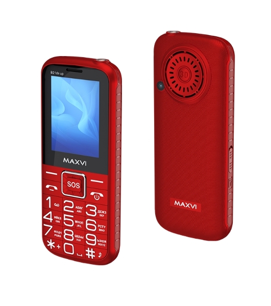 Мобильный телефон Maxvi B21ds up красный