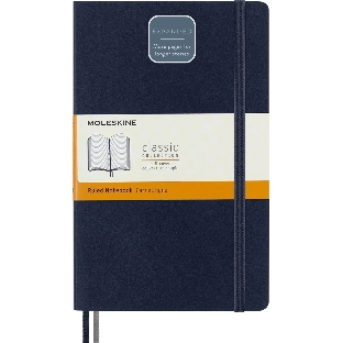 Блокнот Moleskine CLASSIC SOFT EXPENDED QP616EXPB20 Large 130х210 мм, 400 страниц, линейка, мягкая обложка, синий сапфир