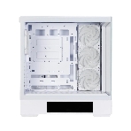 Компьютерный корпус ZALMAN P40 DS, ATX, белый, WINDOW, 9.1-inch LCD screen, 2xCombo(2.5” or 3.5”), 1x2.5”, 1xUSB TYPE-C, 2xUSB 3.0, SIDE 3x120мм ARGb, REAR 1x120мм ARGb, фото3