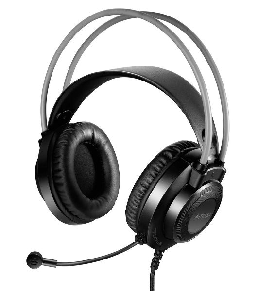 Гарнитура A4Tech Fstyler FH200i серый, проводная