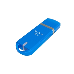 Флешка USB Maxvi P3 sky blue (FD32GBUSB20C10P3), 32GB, USB 2.0, R/W 15/5, синий