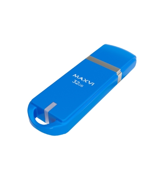 Флешка USB Maxvi P3 sky blue (FD32GBUSB20C10P3), 32GB, USB 2.0, R/W 15/5, синий