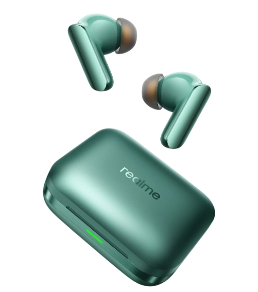 Наушники TWS Realme Buds Air 7 Pro RMA2407 зеленый, внутриканальные, Bluetooth, активное шумоподавление, до 9 ч