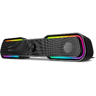Акустическая система SVEN 450 2.0 (2x5W, Bluetooth, RGb-подсветка) черная