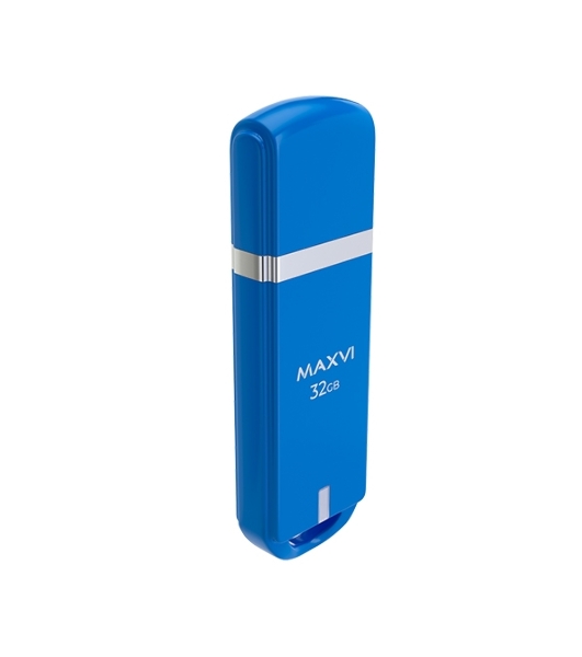 Флешка USB Maxvi P3 sky blue (FD32GBUSB20C10P3), 32GB, USB 2.0, R/W 15/5, синий