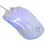 Комплект клавиатура+мышь Nakatomi KMG-2305U проводной, USB, 1600 DPI, белый, фото3